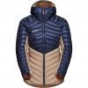 Dámská páperová bunda Mammut Broad Peak IN Hooded Jacket Women savannah-marine Dámská páperová bunda Mammut Broad Peak IN Hooded Jacket Women savannah-marine