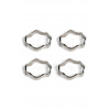 Krúžky na obrúsky Sagaform Anna 5 x 5 cm 4-pak 5018291 sivá ONE SIZE Krúžky na obrúsky Sagaform Anna 5 x 5 cm 4-pak 5018291 sivá ONE SIZE