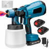 Striekacia pištoľ 1000 ml Airbrush Home DIY Paint Tool 2 Battery Striekacia pištoľ 1000 ml Airbrush Home DIY Paint Tool 2 Battery