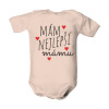 Dětské body s potlačou mám nejlepší mámu dětské Světle růžová 0-3 měsíce Dětské body s potlačou mám nejlepší mámu dětské Světle růžová 0-3 měsíce