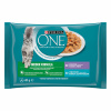 Purina One Indoor mini filetky s tuniakom a zelenými fazuľkami s teľacím a mrkvou v šťave 4 x 85 g Purina One Indoor mini filetky s tuniakom a zelenými fazuľkami s teľacím a mrkvou v šťave 4 x 85 g
