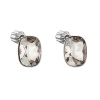Strieborné náušnice pecka s kryštálmi Swarovski šedý obdĺžnik 31279.5 Strieborné náušnice pecka s kryštálmi Swarovski šedý obdĺžnik 31279.5