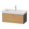 DURAVIT White Tulip závesná skrinka pod umývadlo, 1 zásuvka, 984 x 458 x 410 mm, dub prírodný masív/grafit vysoký lesk, WT42520H5H1 DURAVIT White Tulip závesná skrinka pod umývadlo, 1 zásuvka, 984 x 458 x 410 mm, dub prírodný masív/grafit vysoký lesk, WT42520H5H1