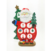 Drevená vianočná dekorácia Santa Claus s malými závesnými figúrkami a vláčikom, 16×26 cm Drevená vianočná dekorácia Santa Claus s malými závesnými figúrkami a vláčikom, 16×26 cm