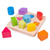 Bigjigs Toys Drevené kocky tvary a farby Bigjigs Toys Drevené kocky tvary a farby