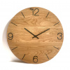 Karls DESIGN Dubové hodiny - OAK Black - 40cm , Biela , Bez gravírovania Karls DESIGN Dubové hodiny - OAK Black - 40cm , Biela , Bez gravírovania