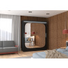 Sliding wardrobe with mirror and lighting LED ARIZONA 180 Sliding wardrobe with mirror and lighting LED ARIZONA 180