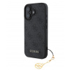 Guess 4G Charm Zadný Kryt pre iPhone 16 Tone on Tone Grey Guess 4G Charm Zadný Kryt pre iPhone 16 Tone on Tone Grey