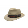 Mayser Luxusný panamský klobúk Fedora Bogart s marine stuhou - ručne pletený, UV faktor 80 - Pablito Veľkosť: 60 cm Mayser Luxusný panamský klobúk Fedora Bogart s marine stuhou - ručne pletený, UV faktor 80 - Pablito Veľkosť: 60 cm