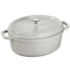 Staub Cocotte hrnec oválný 29 cm 4,2 l bílý lanýž Staub Cocotte hrnec oválný 29 cm 4,2 l bílý lanýž