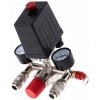 Tlakový spínač na kompresor 6-8 bar, 230V, 2 výstupy 1/4 Tlakový spínač na kompresor 6-8 bar, 230V, 2 výstupy 1/4