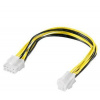 PremiumCord Redukce napájení 8pin/Male zdroj na P4 4pin/Female kn-16 PremiumCord Redukce napájení 8pin/Male zdroj na P4 4pin/Female kn-16