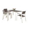Záhradný nábytok Keter Harmony set stôl + 4 stoličky biela/svetlo šedá 610084 Záhradný nábytok Keter Harmony set stôl + 4 stoličky biela/svetlo šedá 610084
