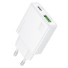 Adaptér prianí Borofone BN25 (ultratenký) s funkciou rýchleho nabíjania Dual 30W White Adaptér prianí Borofone BN25 (ultratenký) s funkciou rýchleho nabíjania Dual 30W White