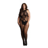 Le Desir Bodystocking Leopard Plus Size - model s otvoreným rozkrokom, vzor leopard Le Desir Bodystocking Leopard Plus Size - model s otvoreným rozkrokom, vzor leopard