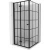Mexen Mist-F T, 1-krídlový skladací sprchový kút ľavý 90 x 90 cm, číre sklo-čierna mriežka, 8A6T-090-090-70-77-L Mexen Mist-F T, 1-krídlový skladací sprchový kút ľavý 90 x 90 cm, číre sklo-čierna mriežka, 8A6T-090-090-70-77-L