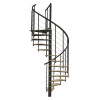 Minka STAIRS Kombinované točité schodisko Fusion dub/čierna pr. 140 cm Minka STAIRS Kombinované točité schodisko Fusion dub/čierna pr. 140 cm