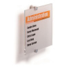Durable Crystal Sign tabuľka 210 x 210 mm Durable Crystal Sign tabuľka 210 x 210 mm