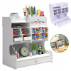 ORGANIZÉR NA STÔL SO ZÁSUVKAMI, DREVENÝ VEĽKÝ BOX NA NÁRADIE, PASTELKY, DOPLNKY, 8 PRIEHRADIEK ORGANIZÉR NA STÔL SO ZÁSUVKAMI, DREVENÝ VEĽKÝ BOX NA NÁRADIE, PASTELKY, DOPLNKY, 8 PRIEHRADIEK