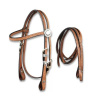 Western Star Pony Bridle hnedá Western Star Pony Bridle hnedá