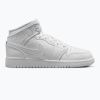 Detské topánky Nike Jordan 1 Mid white/white/white Detské topánky Nike Jordan 1 Mid white/white/white