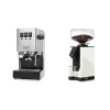Gaggia Classic E24 BC, stainless steel + Eureka Mignon Silenzio 55, BL white Gaggia Classic E24 BC, stainless steel + Eureka Mignon Silenzio 55, BL white
