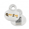 Pet2Me identifikačný medailónik 3x3 cm Pet2Me identifikačný medailónik 3x3 cm