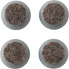 Podložky pod nohy kresla Fiber sivé 4 ks Podložky pod nohy kresla Fiber sivé 4 ks