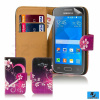 Koženkový obal Samsung Galaxy Ace 4 (G357) – Wallet Love Heart