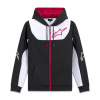 ALPINESTARS mikina SESSIONS 3 HOODIE, ALPINESTARS (černá/bílá/červená) - M ALPINESTARS mikina SESSIONS 3 HOODIE, ALPINESTARS (černá/bílá/červená) - M