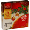 Vonné čajové sviečky maxi 4ks-Merry Christmas Vonné čajové sviečky maxi 4ks-Merry Christmas