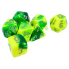 Sada kociek na RPG: Chessex - Polyhedral Green-Yellow Silver (7 ks) Sada kociek na RPG: Chessex - Polyhedral Green-Yellow Silver (7 ks)