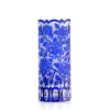 Bohemia Crystal Ručne brúsená váza Wild Rose Modrá 300mm Bohemia Crystal Ručne brúsená váza Wild Rose Modrá 300mm