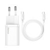 Rýchlonabíjací adaptér Baseus Super Si 1C 25 W 1 m s nabíjacím káblom biely (TZCCSUP-L02) Rýchlonabíjací adaptér Baseus Super Si 1C 25 W 1 m s nabíjacím káblom biely (TZCCSUP-L02)