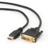 Kabel HDMI-DVI 0,5m,M/M stín., zlacené konekt. 1.3 CC-HDMI-DVI-0.5M Gembird Kabel HDMI-DVI 0,5m,M/M stín., zlacené konekt. 1.3 CC-HDMI-DVI-0.5M Gembird