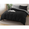 XPOSE® Bavlnené Renforcé obliečky EVITA DUO na dve lôžka - tmavo sivé/čierne 140x200 cm, 70x90 cm, Bavlna RENFORCÉ XPOSE® Bavlnené Renforcé obliečky EVITA DUO na dve lôžka - tmavo sivé/čierne 140x200 cm, 70x90 cm, Bavlna RENFORCÉ