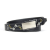 Kožený opasok s výšivkou, automatická pracka, 159cm, Limitovaná edícia 01 Kožený opasok s výšivkou, automatická pracka, 159cm, Limitovaná edícia 01