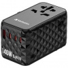 Cestovný adaptér Verbatim UTA-10 GaN III, 140W, 3x USB-C, 1xUSB (32125) čierny Cestovný adaptér Verbatim UTA-10 GaN III, 140W, 3x USB-C, 1xUSB (32125) čierny