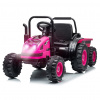 Elektrický traktor s prívesom Milly Mally Farmer ružová Elektrický traktor s prívesom Milly Mally Farmer ružová