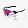 100% Aerocraft Gloss Black, okuliare - Purple Mirror Photochromic Lens 100% Aerocraft Gloss Black, okuliare - Purple Mirror Photochromic Lens