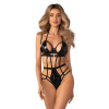 Dámské sexy body Keira Lise teddy černé - Obsessive S/M Dámské sexy body Keira Lise teddy černé - Obsessive S/M
