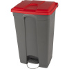 Pedálový/nášľapný zberač odpadkov ,objem 90 l, š x v x h 505 x 790 x 410 mm EUROKRAFTbasic Pedálový/nášľapný zberač odpadkov ,objem 90 l, š x v x h 505 x 790 x 410 mm EUROKRAFTbasic