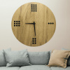 Moderné drevené hodiny na stenu - Minimal Dice Vyberte si rozmer výrobku:: 50x50, Vybrať dekor:: Biela Moderné drevené hodiny na stenu - Minimal Dice Vyberte si rozmer výrobku:: 50x50, Vybrať dekor:: Biela