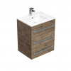 Swiss aqua technologies Koupelnová skříňka s umyvadlem SAT Cube Way 60x76,5x46 cm dub Wellington mat CUBE46603DWMOD Swiss aqua technologies Koupelnová skříňka s umyvadlem SAT Cube Way 60x76,5x46 cm dub Wellington mat CUBE46603DWMOD