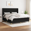 zahrada-XL Posteľný rám boxspring s matracom čierny 180x200 cm látka 3132171 zahrada-XL Posteľný rám boxspring s matracom čierny 180x200 cm látka 3132171