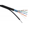 Solarix SXKD-5E-FTP-PE-SAM Venkovní instalační kabel CAT5e FTP drot PE samonosný 305m / box Solarix SXKD-5E-FTP-PE-SAM Venkovní instalační kabel CAT5e FTP drot PE samonosný 305m / box
