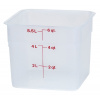 Transparentná polypropylénová nádoba na potraviny CamSquare, Cambro, 5,7 l, 5,7L, Priehľadná, 215x215x(H)185mm Transparentná polypropylénová nádoba na potraviny CamSquare, Cambro, 5,7 l, 5,7L, Priehľadná, 215x215x(H)185mm