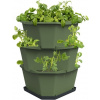 Gusta Garden Paul Potato samozavlažovací kvetináč 3vrstvý, tmavo-zelený GG-103351 Gusta Garden Paul Potato samozavlažovací kvetináč 3vrstvý, tmavo-zelený GG-103351