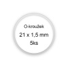 Sada O-kroužků / těsnění 21x1,5 mm (5ks) Sada O-kroužků / těsnění 21x1,5 mm (5ks)