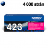 BROTHER TN-423M, originálny toner, 4000 strán, purpurový BROTHER TN-423M, originálny toner, 4000 strán, purpurový